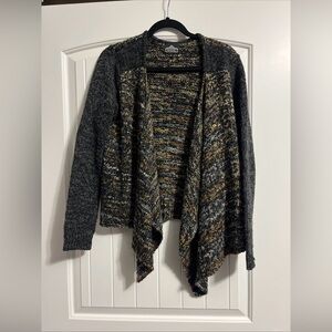 Vintage Angie Waterfall Sweater Draped Cardigan Medium Boho Hippie Layering
